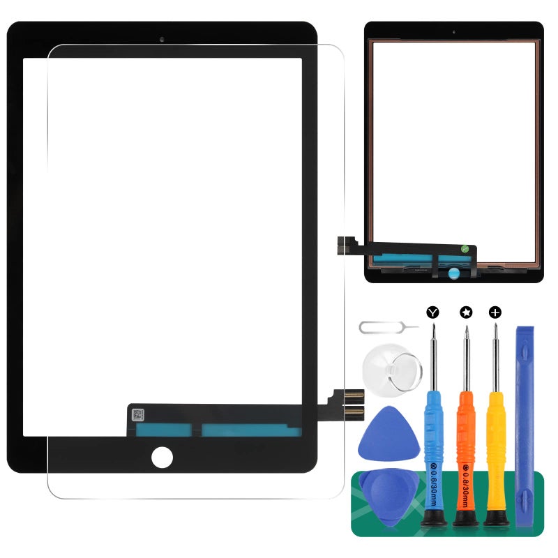 SRJTEK for iPad Pro 9.7 Touch Screen Replacement,Touchscreen (Not LCD!) Touch Digitizer,Glass Repair Parts Kit for iPad Pro 9.7 2016 A1673 A1674 A1675 Blackâ€¦ - Image 1